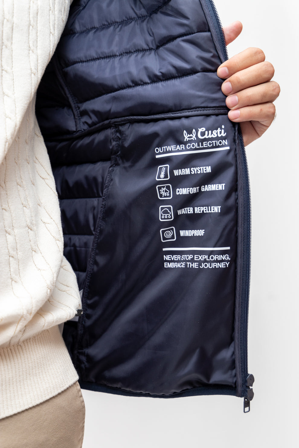 PARKA LARGA AZUL MARINO