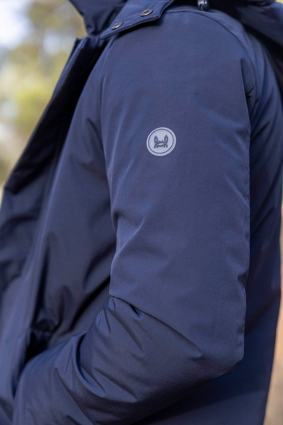 PARKA LARGA AZUL MARINO