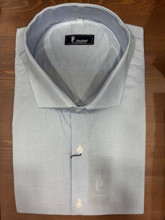 CAMISA DE VESTIR CELESTE
