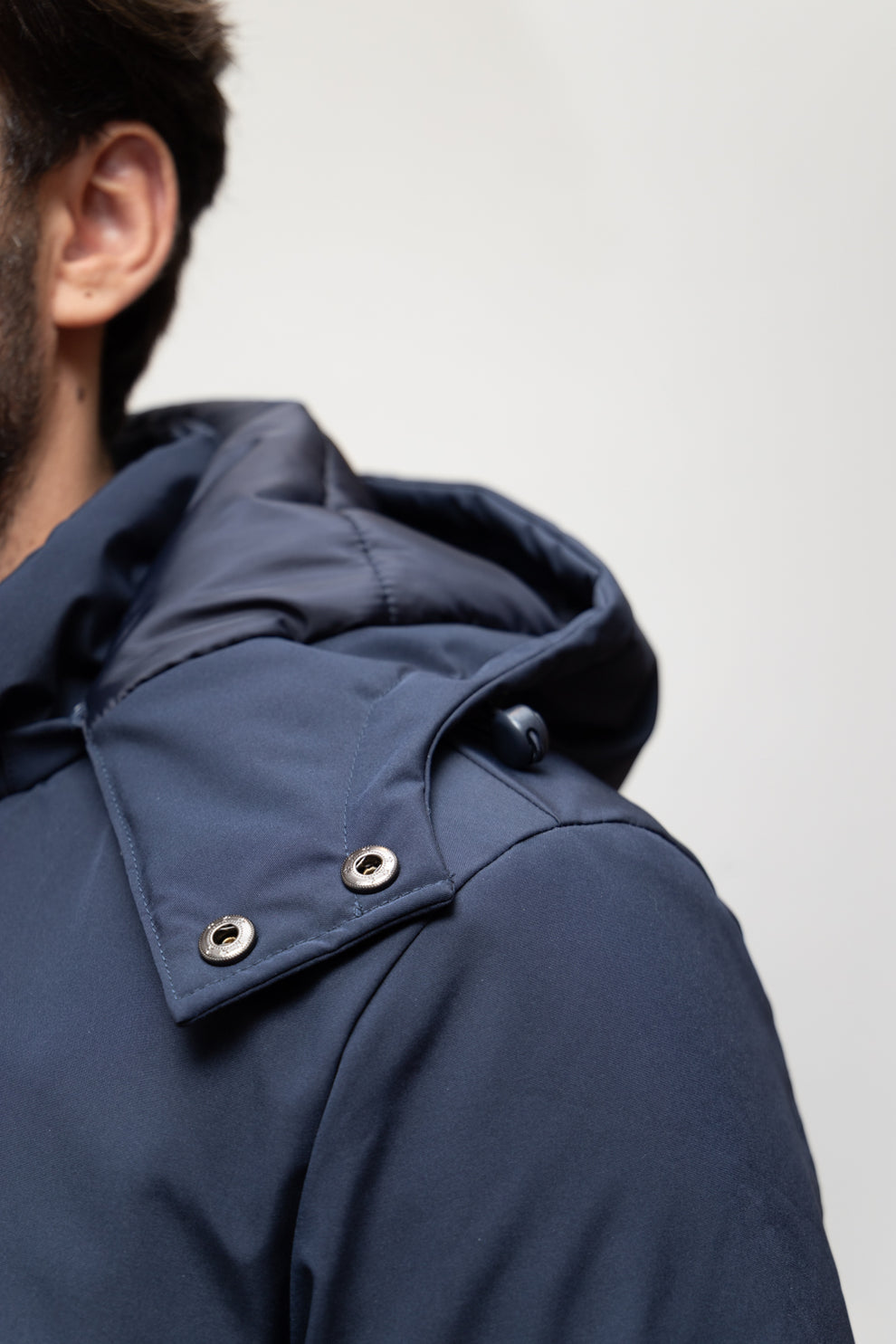 PARKA LARGA AZUL MARINO